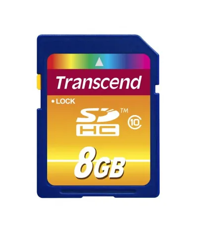 TS8GSDHC10-P2 - Transcend 8GB Class 10 SDHC Flash Memory Card
