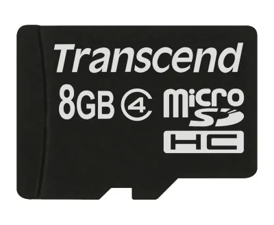 TS8GUSDC4 - Transcend 8GB Class 4 microSDHC Flash Memory Card