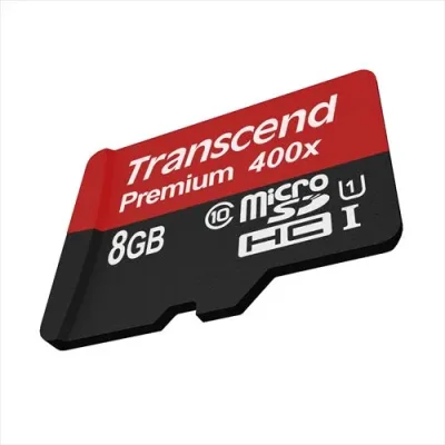 TS8GUSDCU1 - Transcend 8GB Class 10 microSDHC UHS-I Flash Memory Card