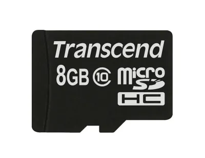 TS8GUSDHC10-B2 - Transcend 8GB Class 10 microSDHC Flash Memory Card