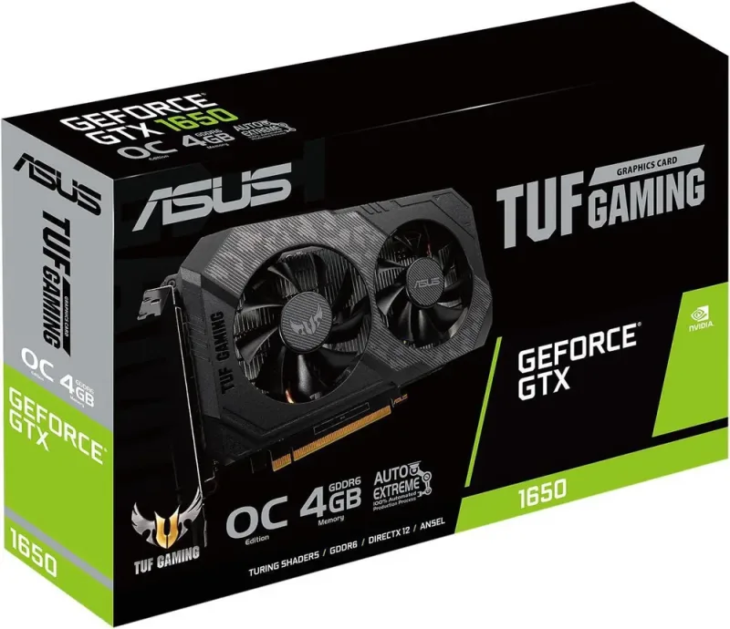 TUF-GTX1650-O4GD6-P-GAMING - ASUS TUF GeForce GTX 1650 Graphic Card 4GB GDDR6