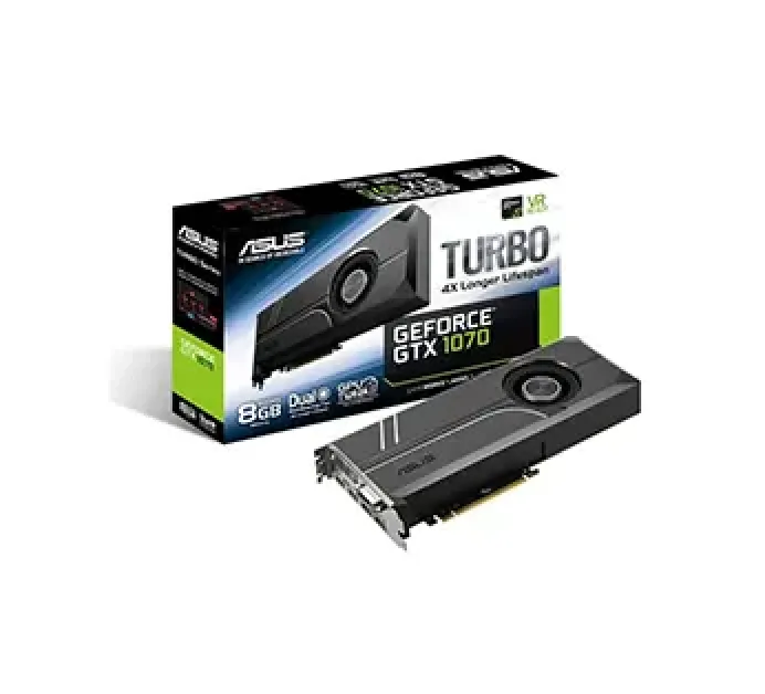 TURBO-GTX1070-8G - Asus GeForce GTX 1070 8GB GDDR5 256-Bit PCI-Express 3.0 Video Graphic Card