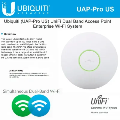 UAP-PRO-US - Ubiquiti UniFi IEEE 802.11n 450Mbit/s Wireless Access Point