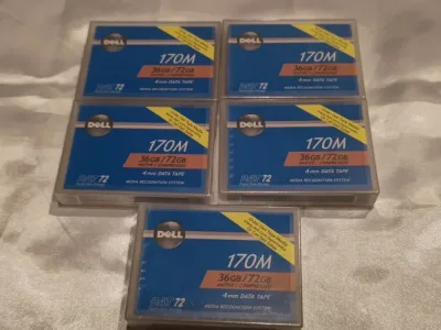 UG930 - Dell 36GB/72GB DAT72 4mm DATA Tape (5-Pack)