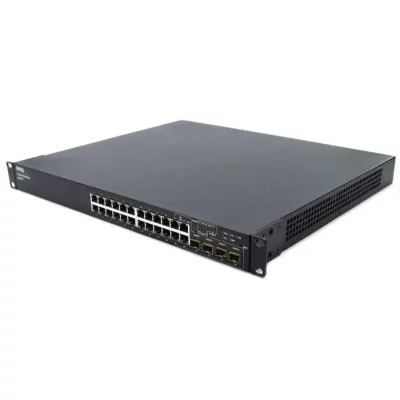 UU687 - Dell PowerConnect 6200 Series 6224P 24 x Ports PoE 10/100/1000Base-T + 4 x Ports Shared SFP Rack-mountable Layer 3 Managed Gigabit Ethernet Switch