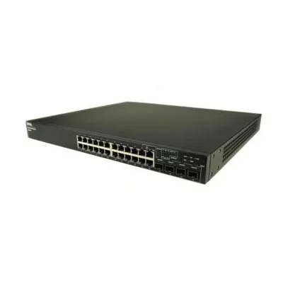 UU867 - Dell PowerConnect 6200 Series 6224P 24 x Ports PoE 10/100/1000Base-T + 4 x Ports Shared SFP Rack-mountable Layer 3 Managed Gigabit Ethernet Switch