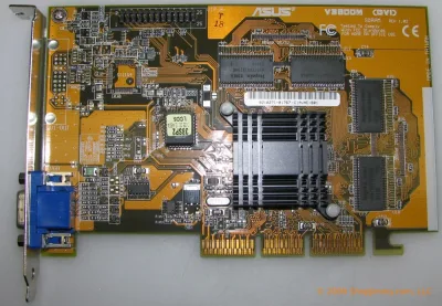 V3800M-LP - ASUS Nvidia RivaTNT2 64 32MB AGP Video Graphics Card