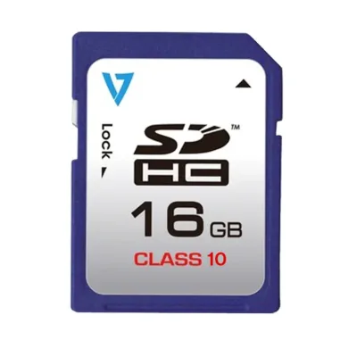 VASDH16GCL10R-2N - V7 16GB Class 10 SDHC Flash Memory Card
