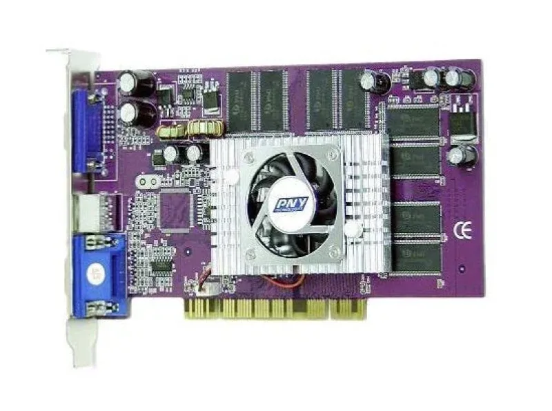 PNY VC-GF05200A8D63B/0 GeForce FX 5200 64MB DDR AGP 4X/ 8X Video Graphics Card