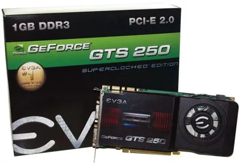 VCE01G-P3-1155 - EVGA GeForce GTS 250 1GB PCI Express DVI / HDTV Video Graphics Card