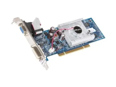 VCG84512SPEB - PNY GeForce 8400GS 512MB DDR2 64-Bit PCI DVI/ VGA/ S-Video/ HDTV Video Graphics Card