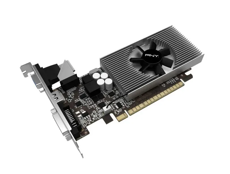 VCGGT7301D5LXPB - PNY Geforce GT 730 1GB 64-Bit GDDR5 PCI Express 2.0 x16 DVI-D/ HDMI/ D-Sub Low Profile Ready Video Graphics Card