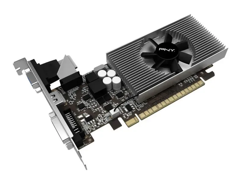VCGGT7302D3LXPB - PNY Nvidia Geforce GT 730 2GB 128-Bit DDR3 PCI Express 2.0 DVI-I/ HDMI/ D-Sub Low Profile Video Graphics Card