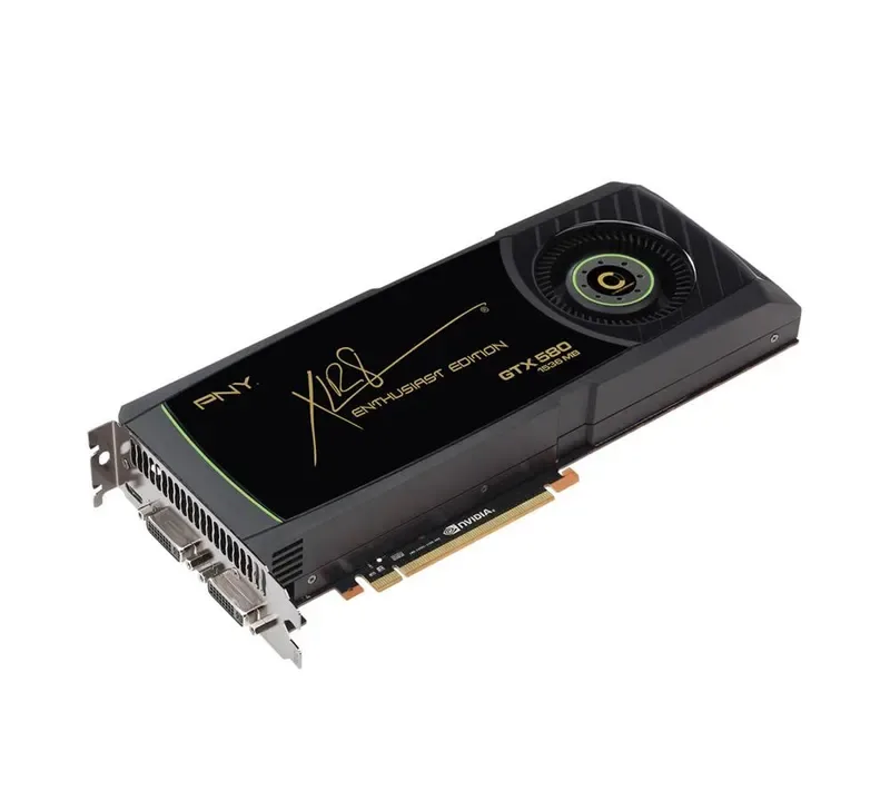 VCGGTX580XPB-LC - PNY GeForce GTX 580 1.5GB 384-Bit GDDR5 PCI Express 2.0 x16 HDCP Ready/ SLI Support Video Graphics Card