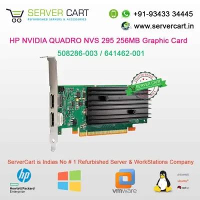 VCQ295NVS-06 - nVidia Video Card Quadro NVS 295 256 MB Video Memory Peripheral Component Interconnect Express (PCI Express) DPx2 Half Height