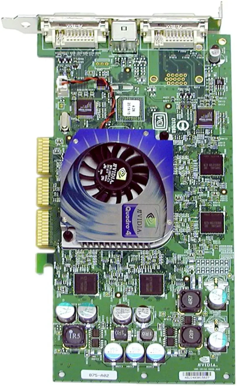 VCQ4980XGL-PB - PNY Quadro4 980 XGL 128MB 128-Bit DDR AGP 4x/8x VGA DVI Video Graphics Card