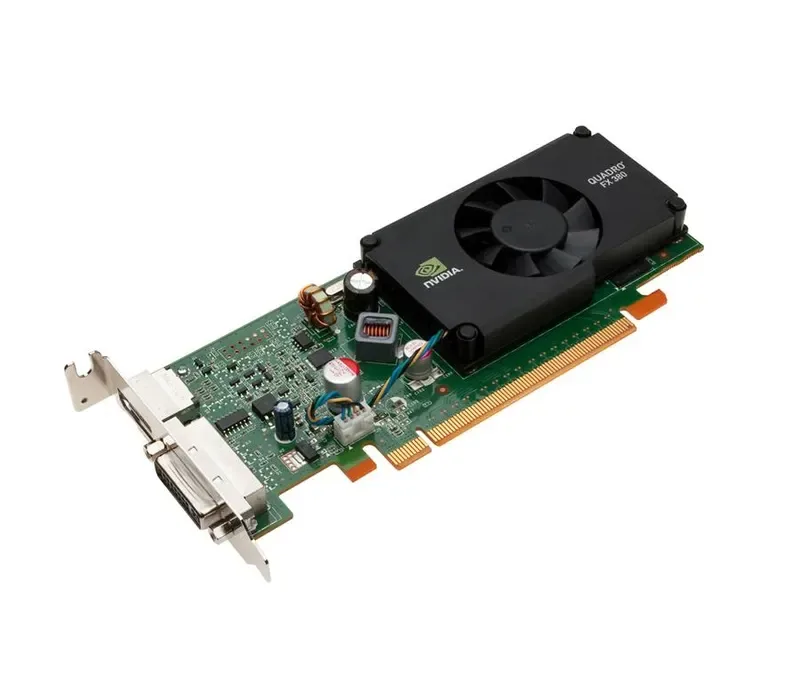 VCQFX380LP-T - PNY Quadro FX 380 512MB 64-Bit GDDR3 PCI Express 2.0 x16 DVI/ DisplayPort Low Profile Workstation Video Graphics Card
