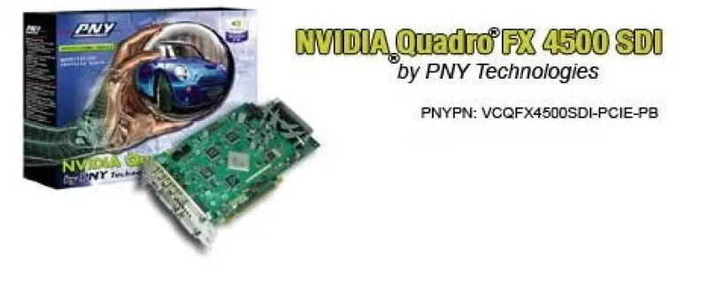 PNY VCQFX4800SDI-I/O-PB Tech PNY Quadro FX4800 SDI 1.5GB PCI Express Video Graphics Card