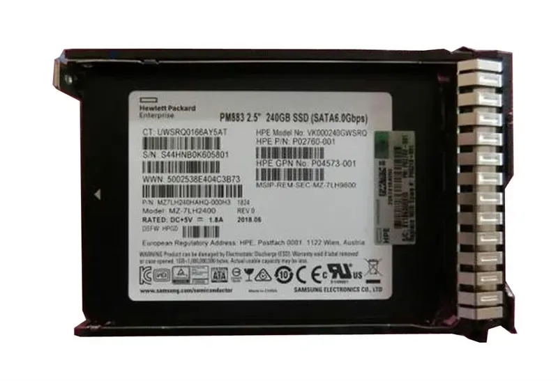 VK000240GWSRQ - HP 240GB Multi-Level Cell SATA 6Gb/s Read Intensive 2.5-inch Solid State Drive