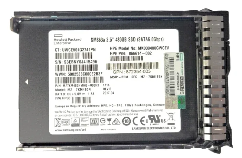 VK0800GDJYA - HP 800GB SATA 6Gb/s 2.5-inch MLC Solid State Drive