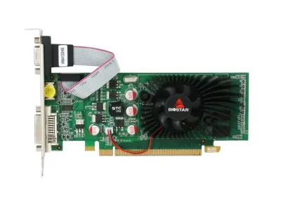 VN8412GH56 - Biostar Nvidia GeForce 8400GS 512MB DDR2 64-Bit HDMI / D-Sub / DVI PCI Express 2.0 x16 Video Graphics Card