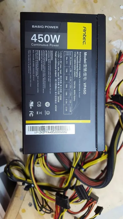 VP-450 - Antec Basiq 450-Watts ATX 12V v2.3 Power Supply