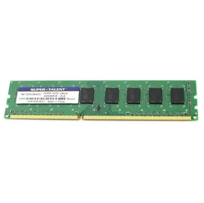 W1333UB4GV - Super Talent 4GB DDR3-1333MHz PC3-10600 non-ECC Unbuffered CL9 240-Pin DIMM 1.5V Dual Rank Memory Module