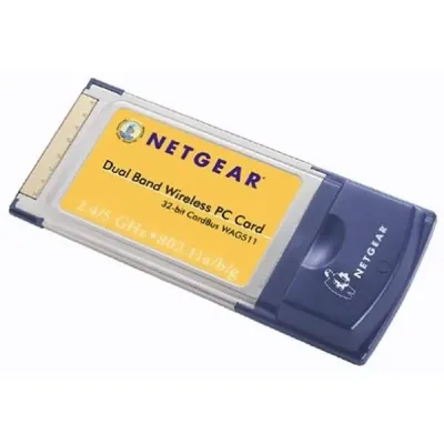 WAG511 - Netgear ProSafe Wi-Fi Adapter PC Card 108Mbps 660ft Indoor Range