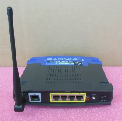 WAG54GX2-EU - Linksys Wireless-G WAG54GX2 ADSL Gateway with SRX200 1 x ADSL, 4 x 10/100Base-TX IEEE 802.11b/g Wireless Router