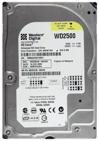 WD10000BB - Western Digital Caviar 100GB 7200RPM ATA-100 2MB Cache 3.5-inch Hard Drive