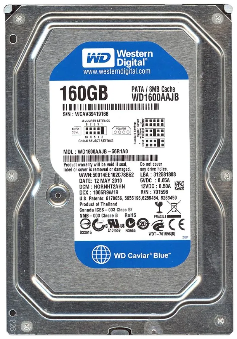 WD1000JB-00CRA0 - Western Digital Caviar 100GB 7200RPM ATA-100 8MB Cache 3.5-inch Hard Drive
