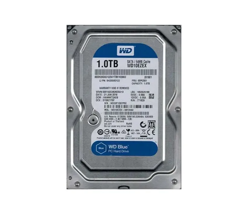 WD10EZEX-08Y20A0 - Western Digital Blue 1TB 7200RPM SATA 6Gb/s 64MB Cache 3.5-inch Hard Drive