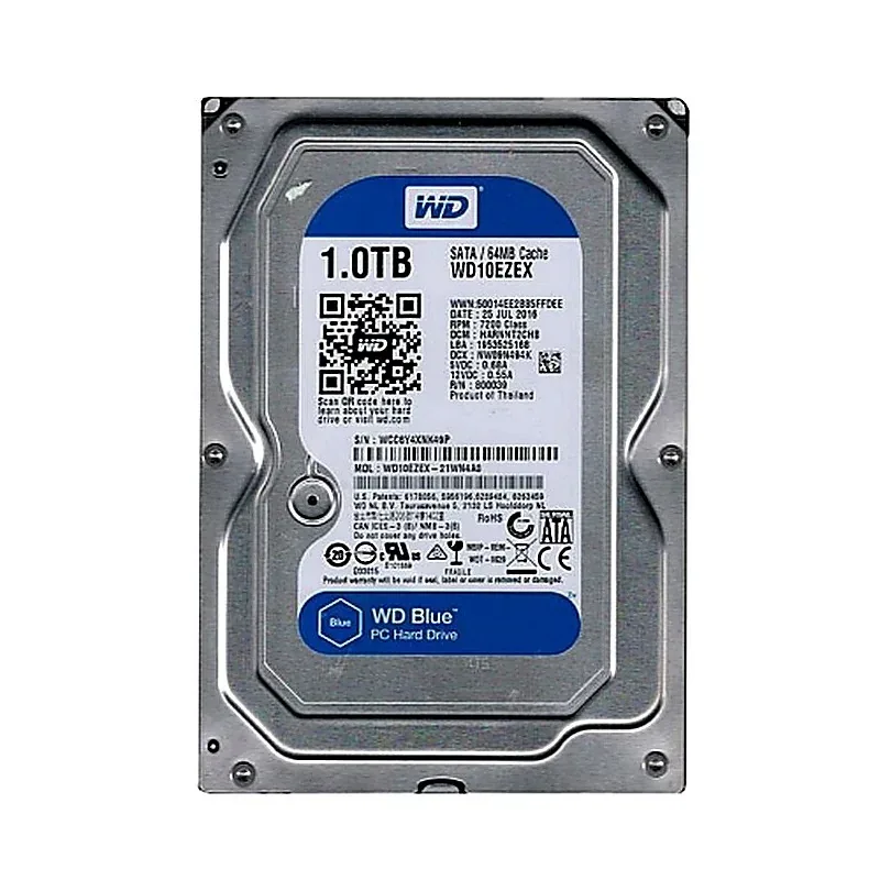 Western WD10EZEX-21WN4A0 Western Digital WD10EZEX-21WN4A0 Blue 1TB 7200RPM SATA 6Gb/s 64MB Cache 3.5-Inch Hard Drive. In Stock