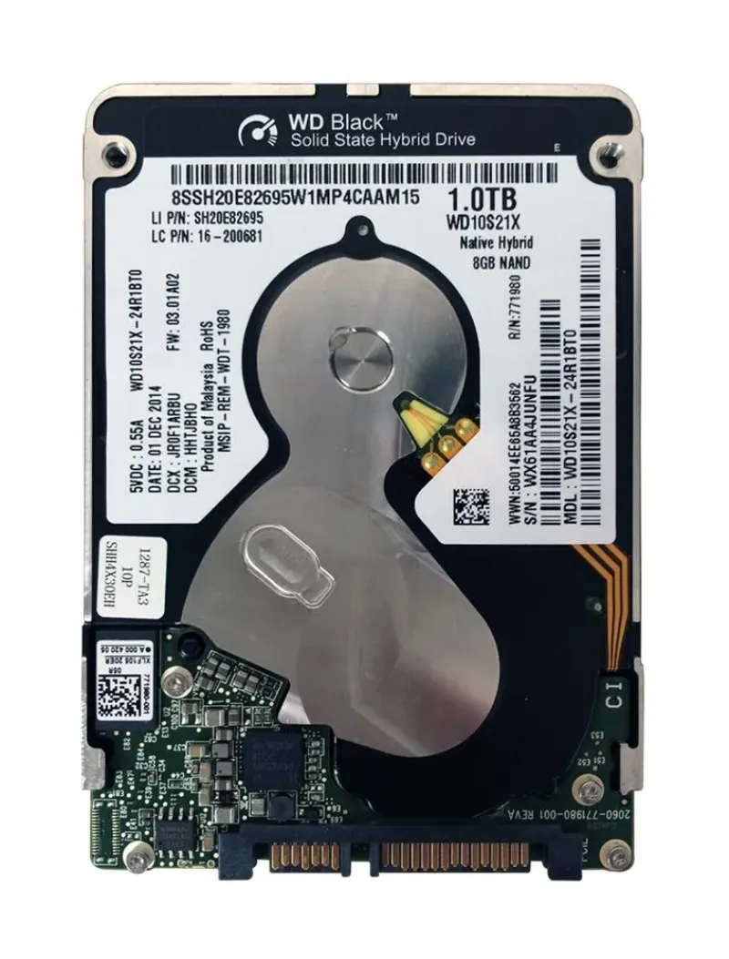 WD10S21X-24R1BT0 - Western Digital 1TB 5400RPM SATA 6Gb/s 7mm 2.5-inch SSHD Hybrid Drive