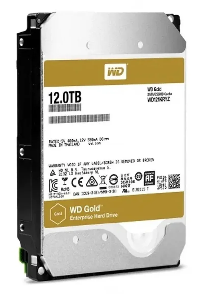 Western WD121KRYZ-01W0RB0 Western Digital WD121KRYZ-01W0RB0 Gold 12TB 7200RPM SATA 6Gb/s 256MB Cache 3.5-Inch Enterprise Hard Drive. In Stock