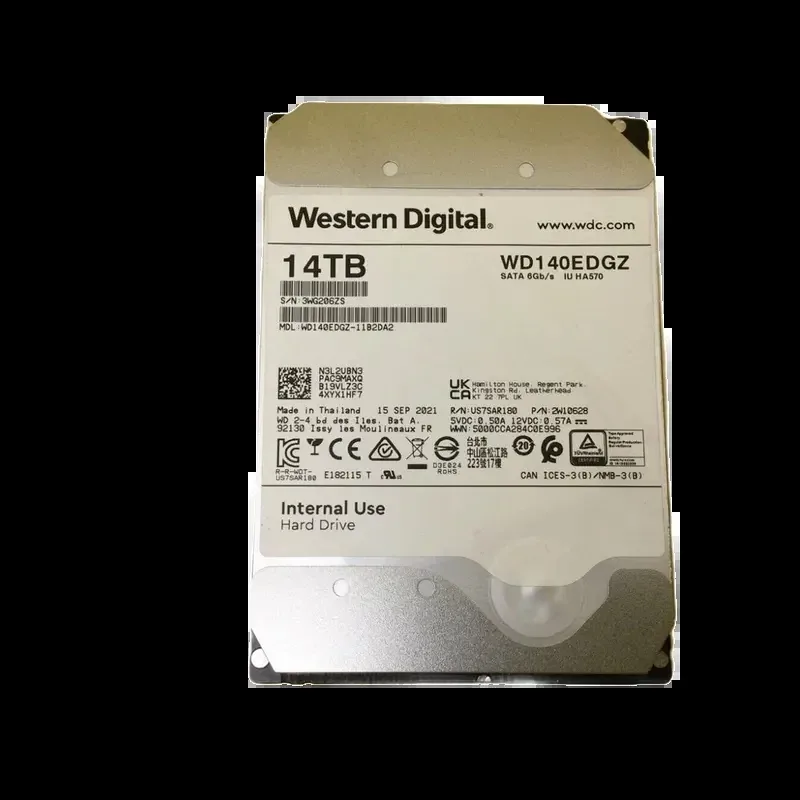 Western WD140EDGZ Western Digital WD140EDGZ 14TB 5400RPM 6Gb/s SATA 512MB Cache 3.5-Inch Hard Drive