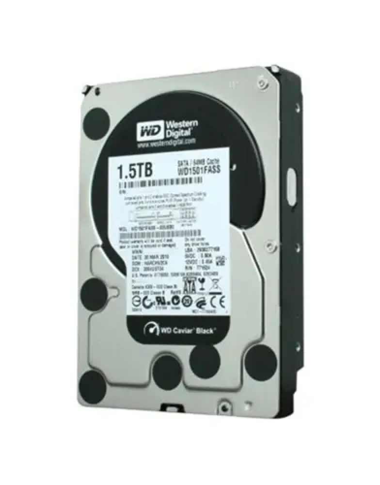 WD1501FASS - Western Digital Caviar Black 1.5TB 7200RPM SATA 3Gb/s 64MB Cache 3.5-inch Hard Drive