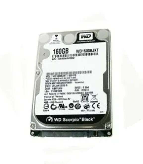 WD1600BJKT - Western Digital Scorpio Black 160GB 7200RPM SATA 3Gb/s 16MB Cache 2.5-inch Hard Drive