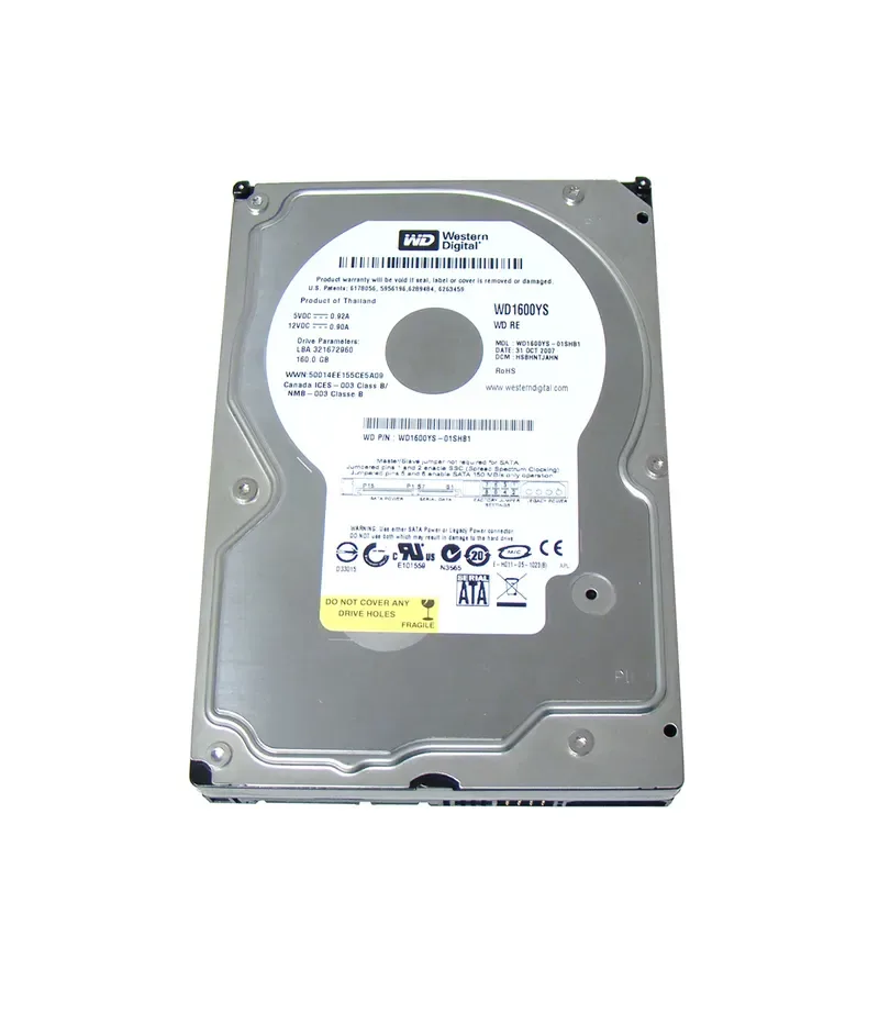 WD1600YS - Western Digital Caviar RE 160GB 7200RPM SATA 3Gb/s 16MB Cache 3.5-inch Hard Drive