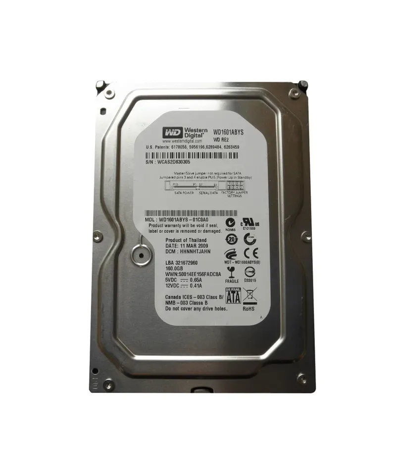 WD1601ABYS - Western Digital RE2 160GB 7200RPM SATA 3Gb/s 16MB Cache 3.5-inch Hard Drive