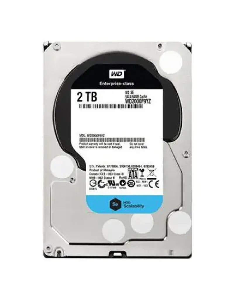 WD2000F9YZ - Western Digital SE 2TB 7200RPM SATA 6Gb/s 64MB Cache 3.5-inch Hard Drive