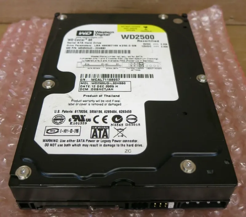 WD2000JD-00HBB0 - Western Digital Caviar SE 200GB 7200RPM SATA 1.5Gb/s 8MB Cache 3.5-inch Hard Drive