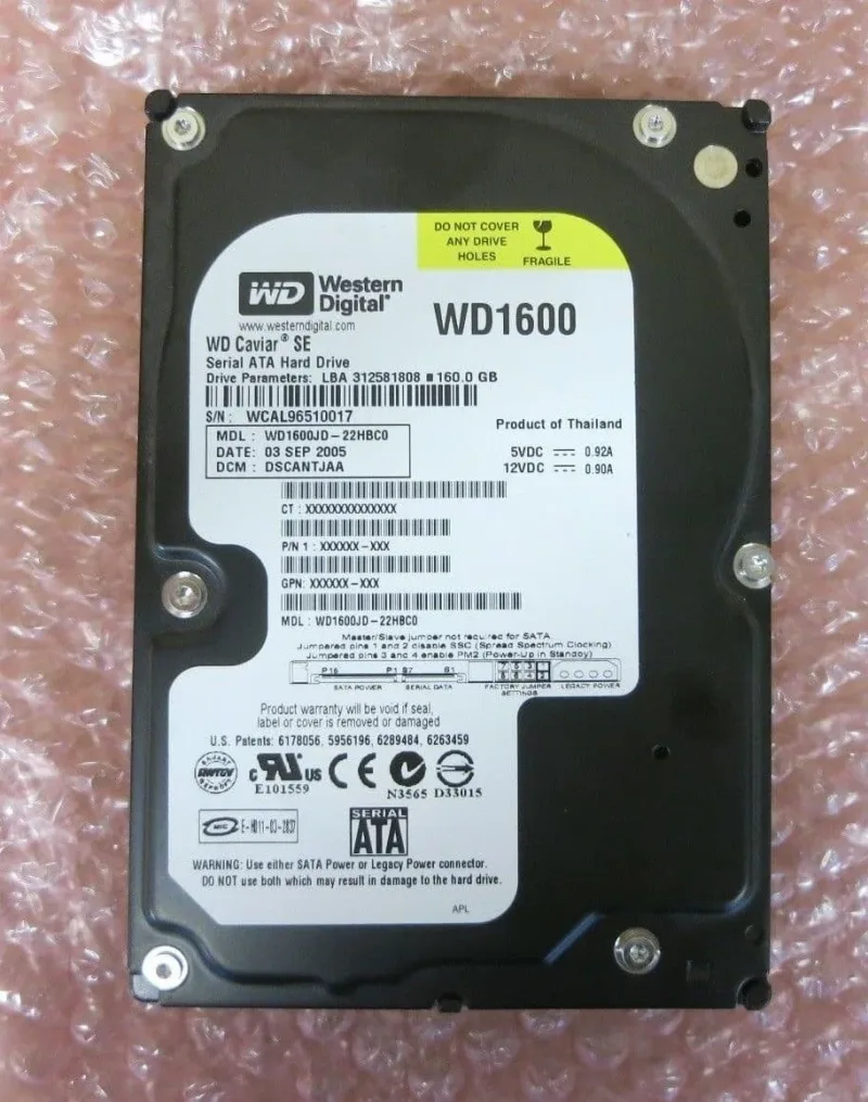 WD2000JS-60NCB1 - Western Digital Caviar SE 200GB 7200RPM SATA 3Gb/s 8MB Cache 3.5-inch Hard Drive