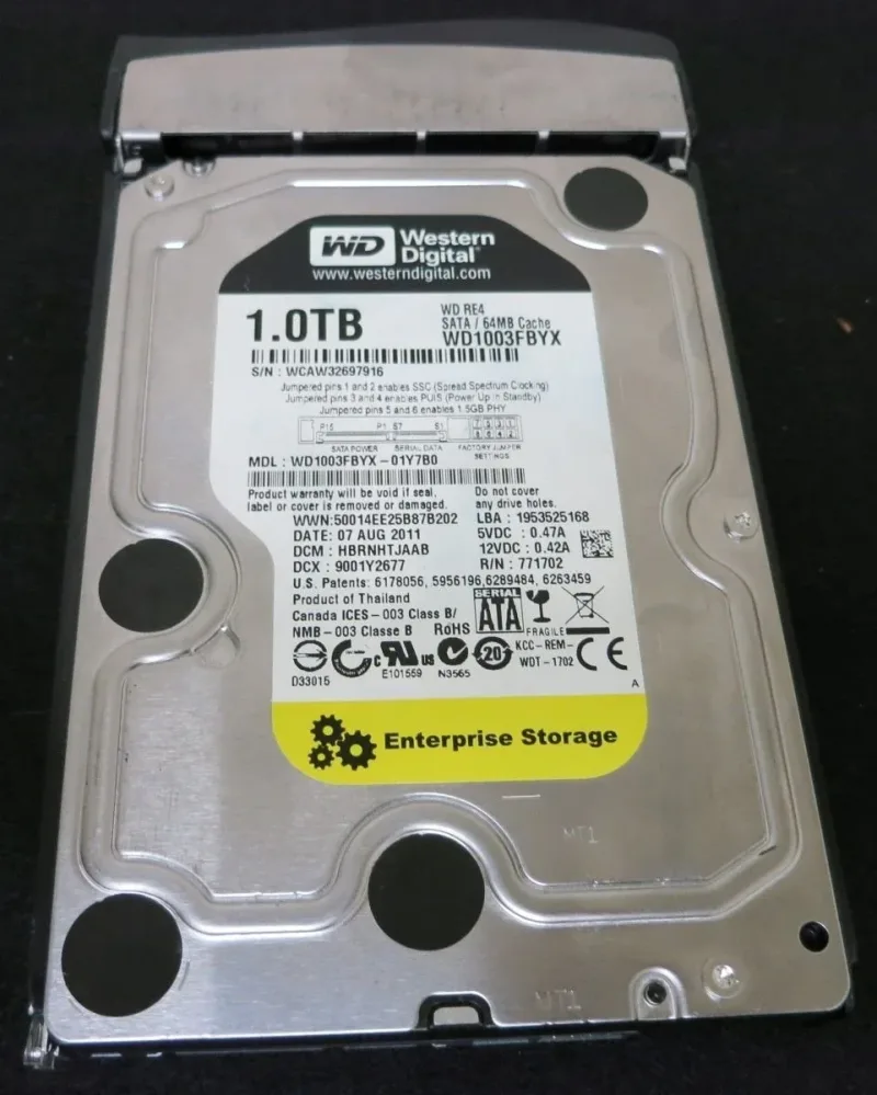WD2003FYYS-70W0B0 - Western Digital RE4 2TB 7200RPM SATA 3Gb/s 64MB Cache 3.5-inch Enterprise Hard Drive