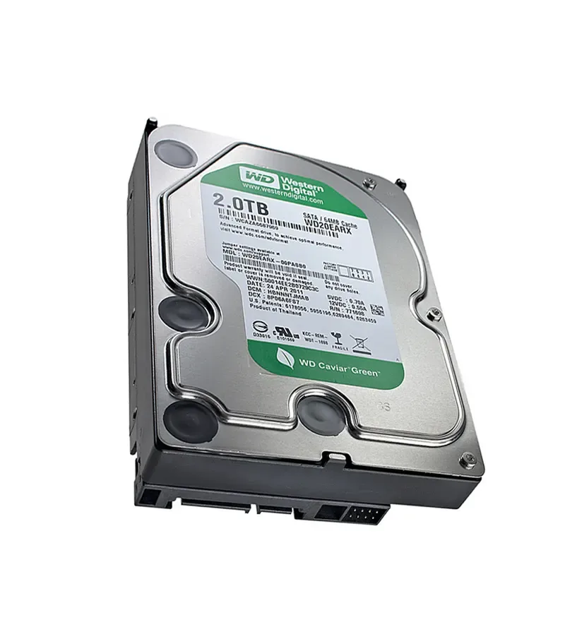 WD20EARX - Western Digital Caviar Green 2TB 5400RPM SATA 6Gb/s 64MB Cache 3.5-inch Hard Drive