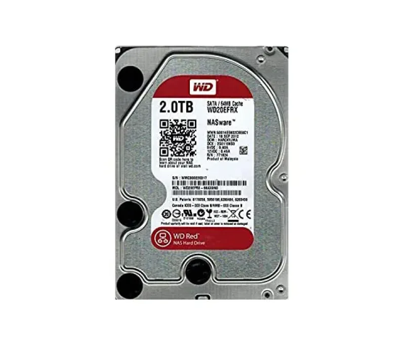 WD20EFRX - Western Digital Red 2TB 5400RPM SATA 6Gb/s 64MB Cache 3.5-inch NAS Hard Drive