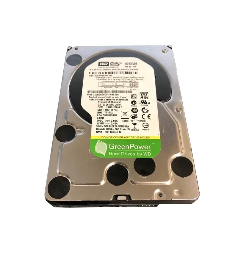 WD20EVDS - Western Digital AV-GP 2TB 7200RPM SATA 3Gb/s 32MB Cache 3.5-inch Hard Drive