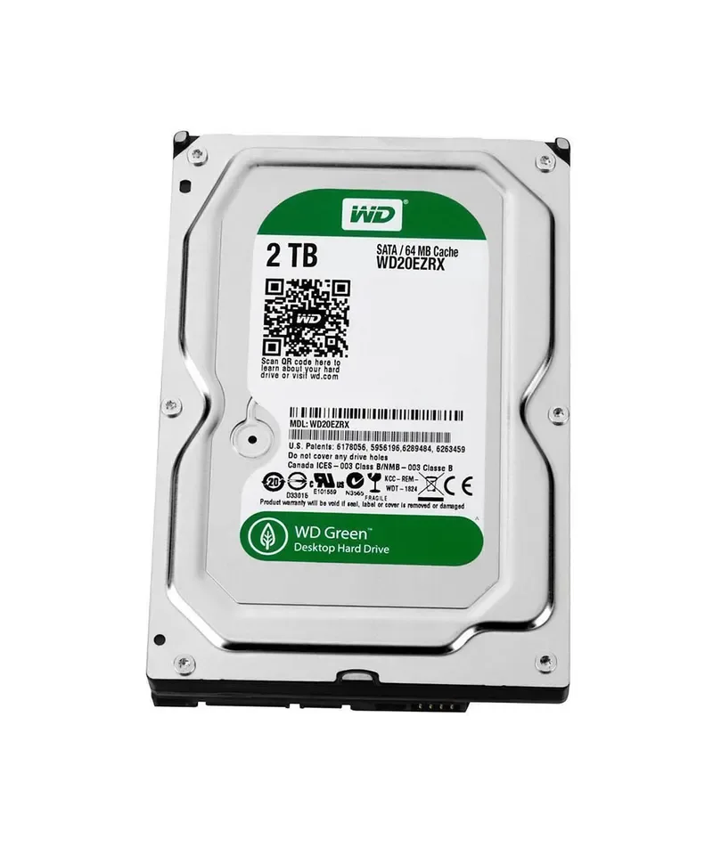 WD20EZRX - Western Digital Green 2TB 5400RPM SATA 6Gb/s 64MB Cache 3.5-inch Hard Drive