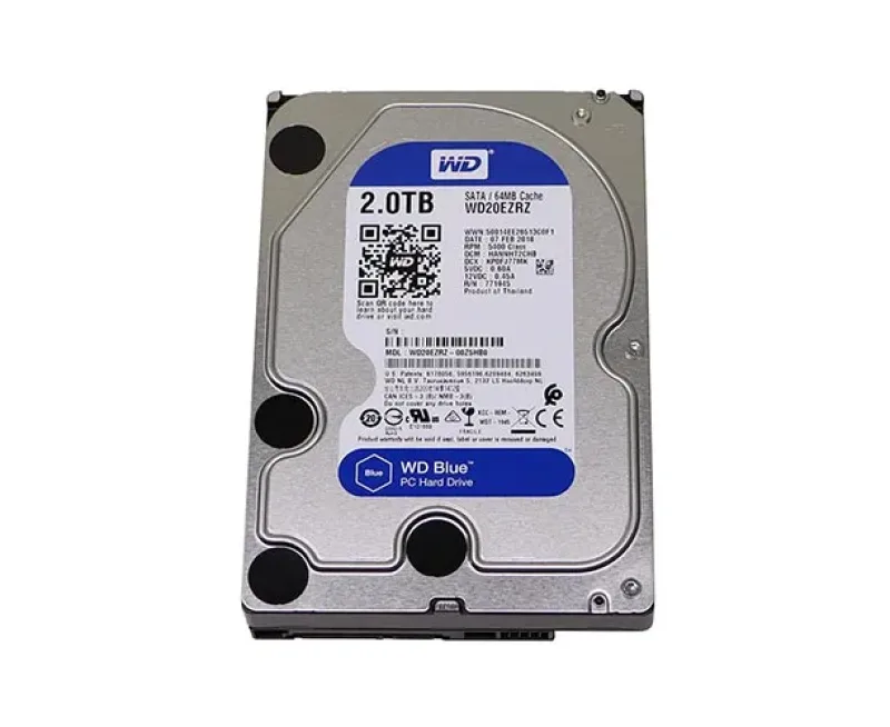 WD20EZRZ-00Z5HB0 - Western Digital Blue 2TB 5400RPM SATA 6Gb/s 64MB Cache 3.5-inch Hard Drive
