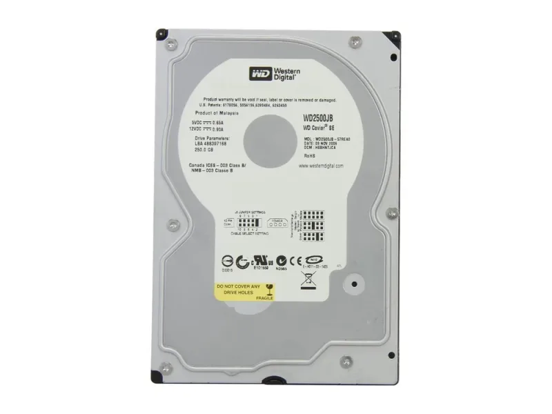WD2500JB-00GVA0 - Western Digital Caviar SE 250GB 7200RPM ATA-100 8MB Cache 3.5-inch Hard Drive
